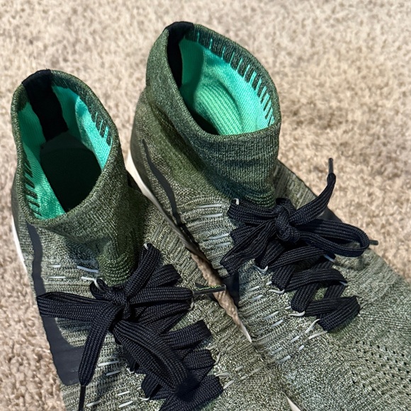 Green Knit Nike High-Top Sneakers - Picture 5 of 7